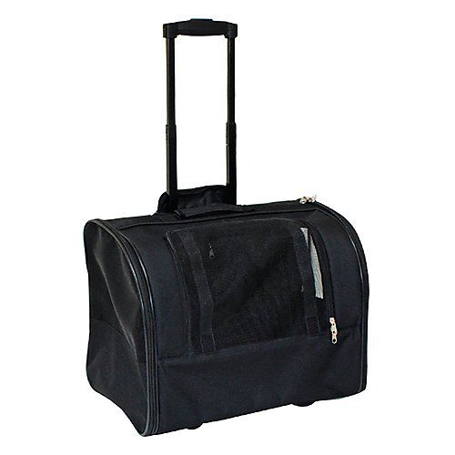 Croci - Sac de Transport Trolley Jolie Noir pour Chiens et Chats - 44x28x33cm Image num&eacute;ro 1