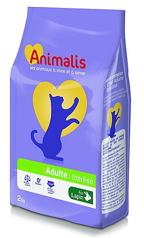 Animalis - Croquettes pour Chat Sterilise Lapin - 2kg image number null