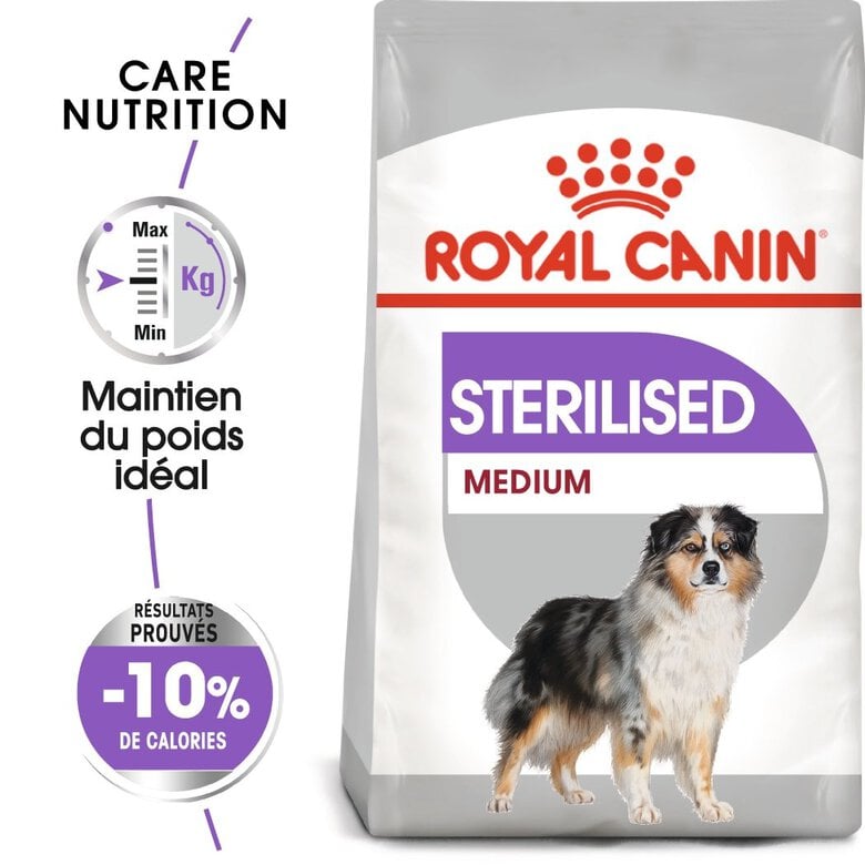 Royal Canin - Croquettes Medium Sterilised pour Chien Stérilisé - 3Kg Image numéro 1 Royal Canin - Croquettes Medium Sterilised pour Chien Stérilisé - 3Kg Image numéro 1