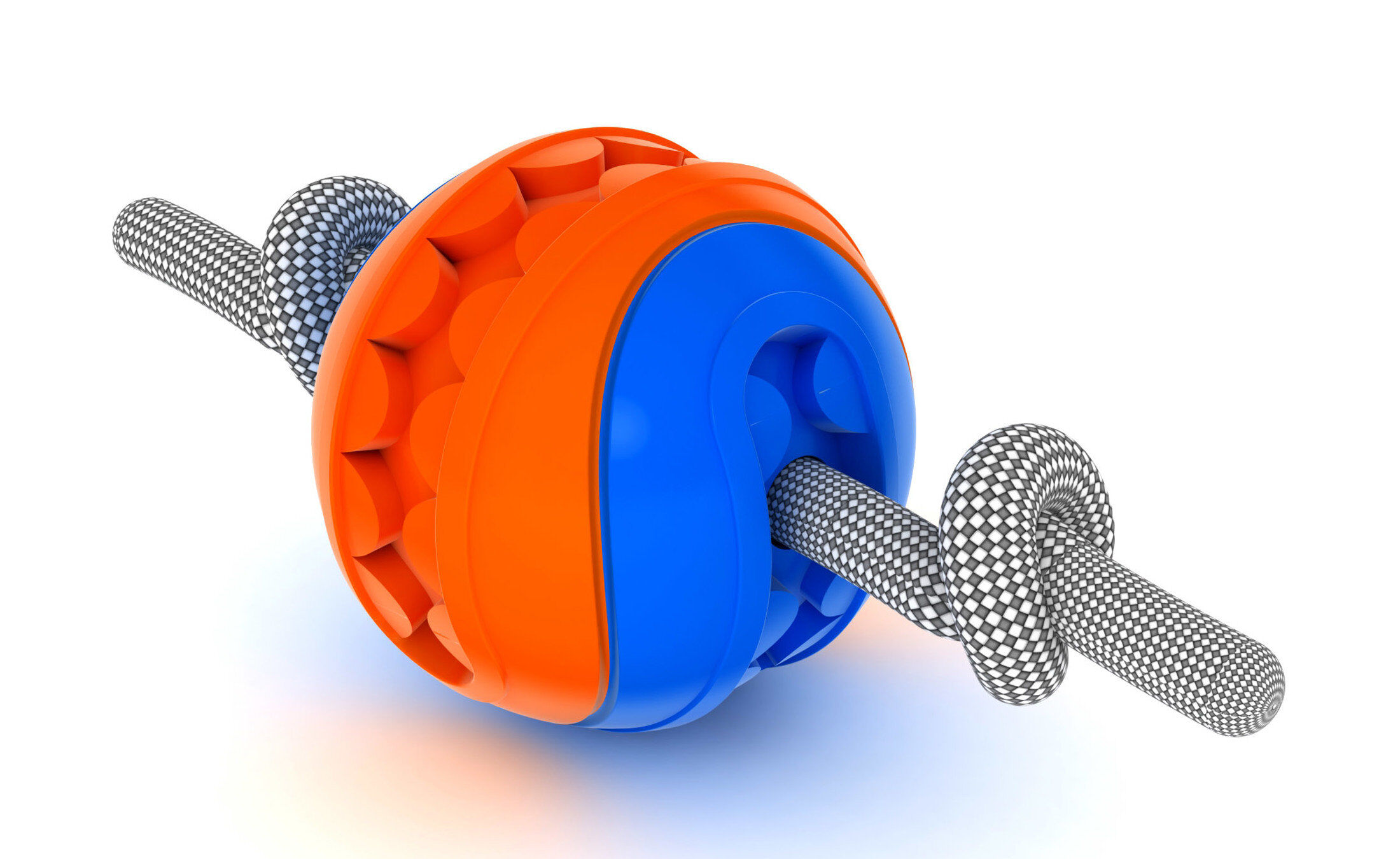 Anka - Balle Mouth 6cm + Corde N&oelig;uds pour Chiens - 22cm Image num&eacute;ro 1