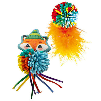 Croci - Jouet Doux Pompon pour Chats - 9cm