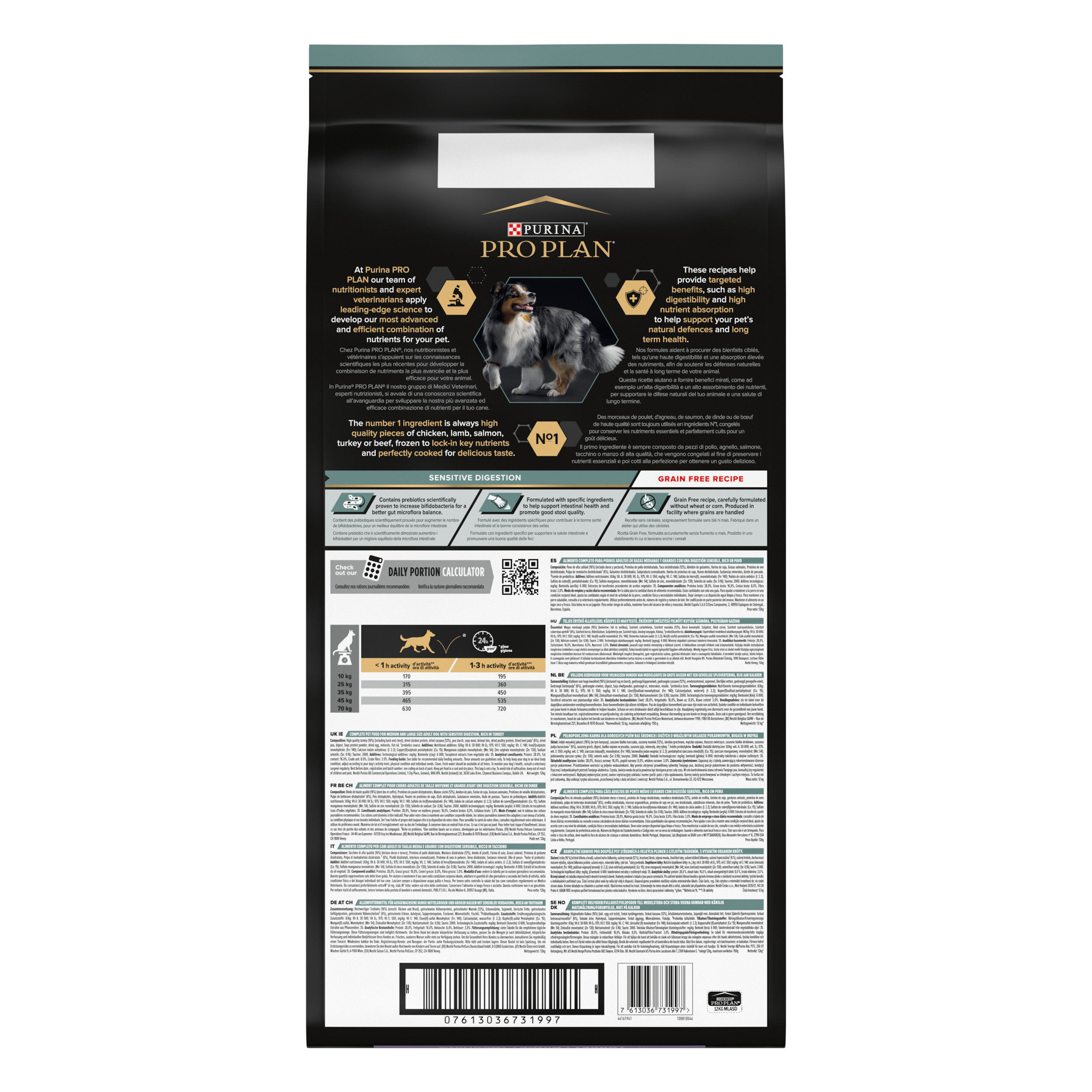Pro Plan - Croquettes OPTIAGE Medium & Large Adult Sans C&eacute;r&eacute;ales Dinde pour Chien - 12Kg Image num&eacute;ro 6