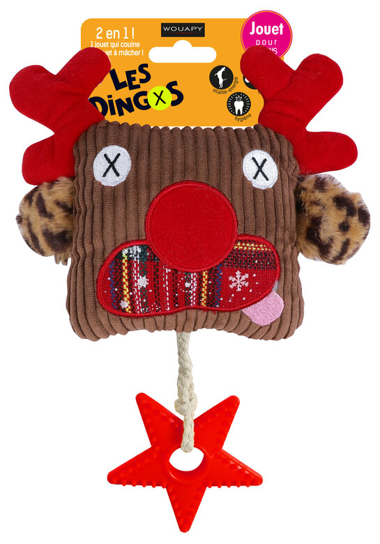 Wouapy - Jouet Dingos Renne avec Sabot pour Chien - 25cm Image numéro 2 Wouapy - Jouet Dingos Renne avec Sabot pour Chien - 25cm Image numéro 2