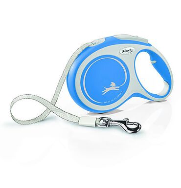 Flexi - Laisse New Confort avec Sangle de 8m pour Chien L - Bleu