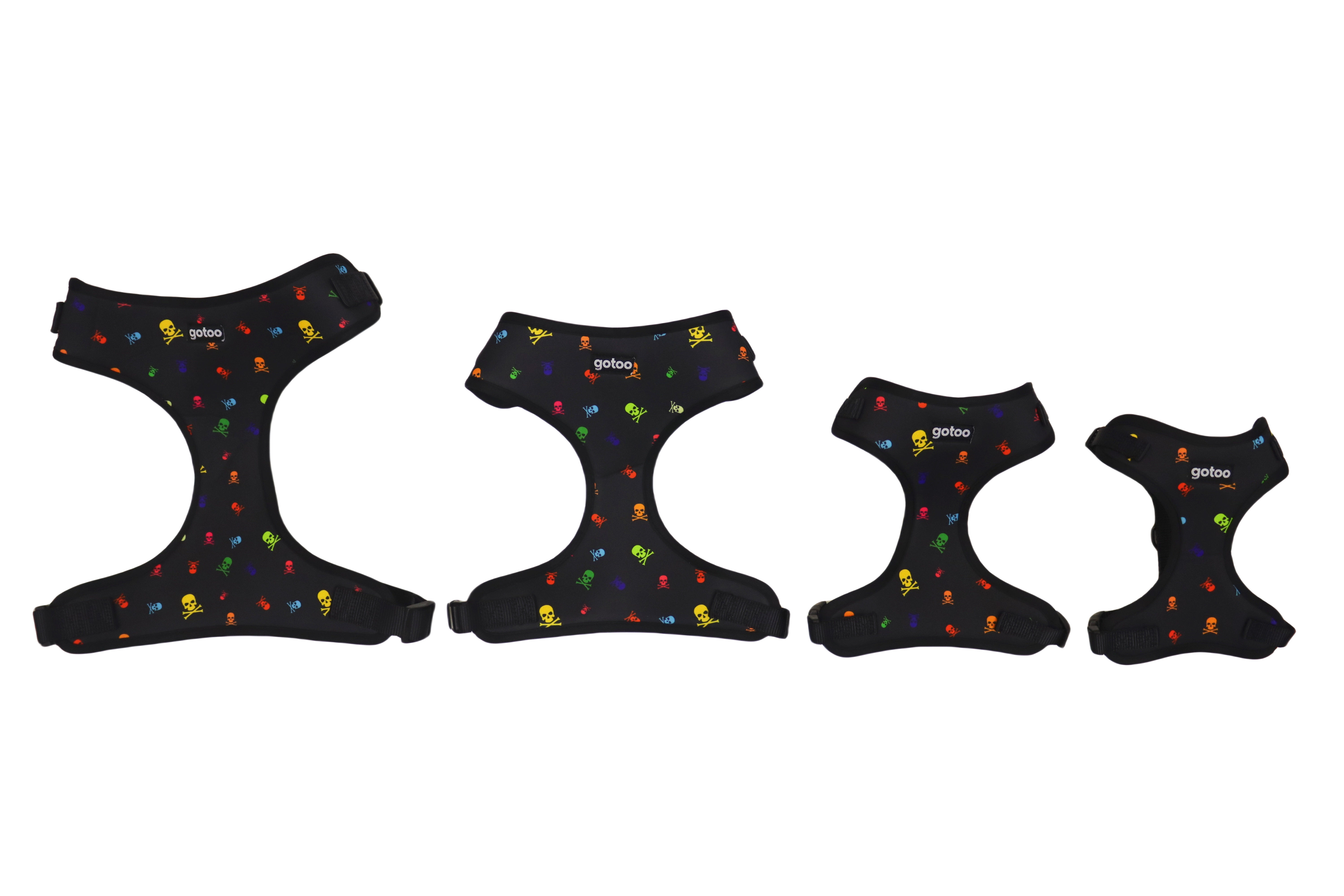 Gotoo - Harnais T-shirt &agrave; Motif de Cr&acirc;nes Gris pour Chien - L Image num&eacute;ro 4