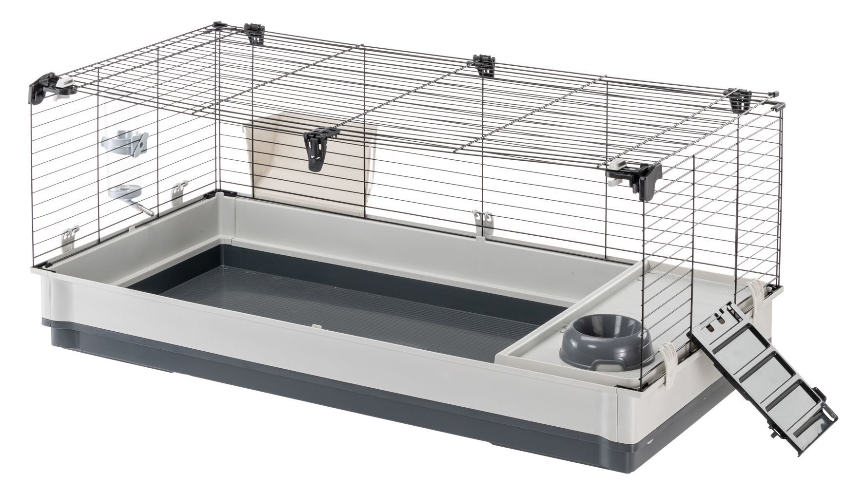 Ferplast - Cage Krolik XL pour Lapins et Cochon d Inde - Gris Image num&eacute;ro 8