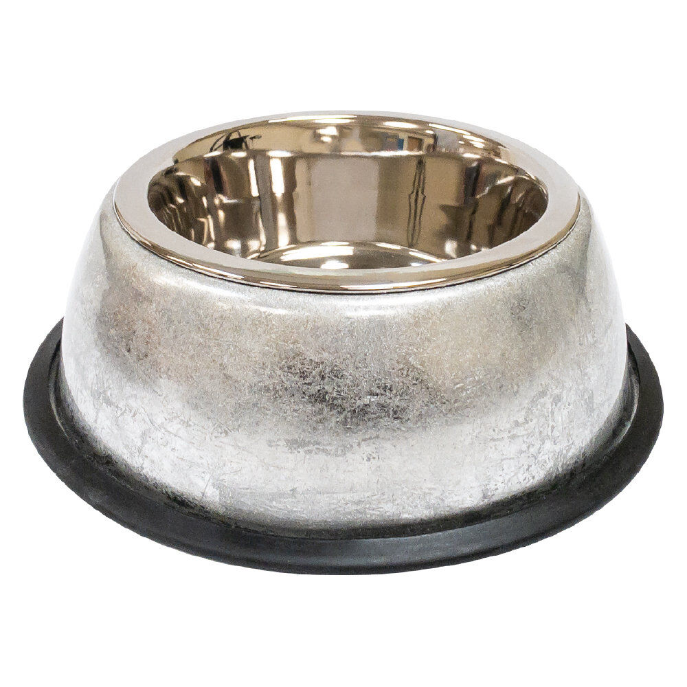 Croci - Bol en Acier Luxury Silver pour Chiens et Chats - 370ml Image num&eacute;ro 1