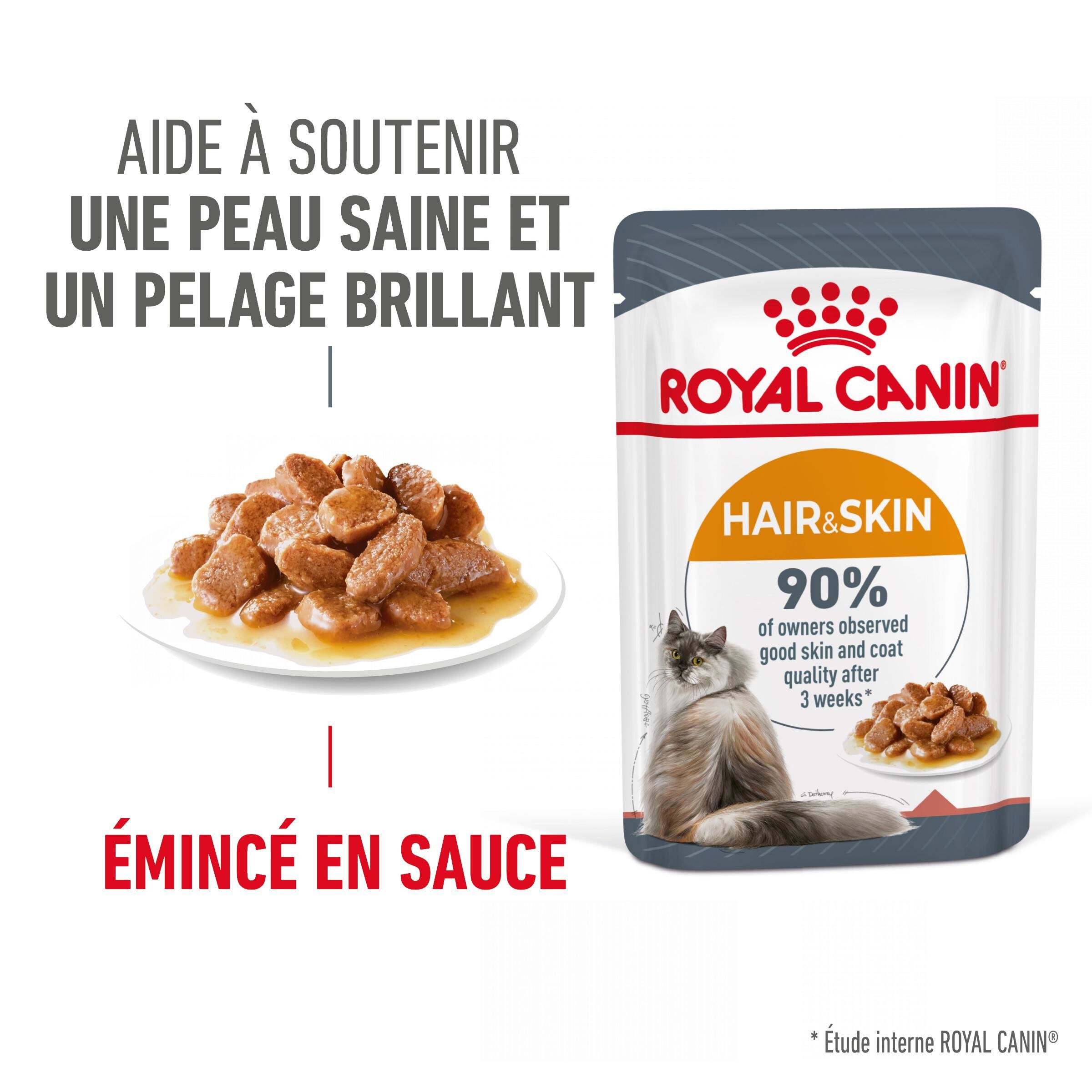 Royal Canin - Sachets Hair&Skin Sauce pour Chat - 12x85g Image num&eacute;ro 1