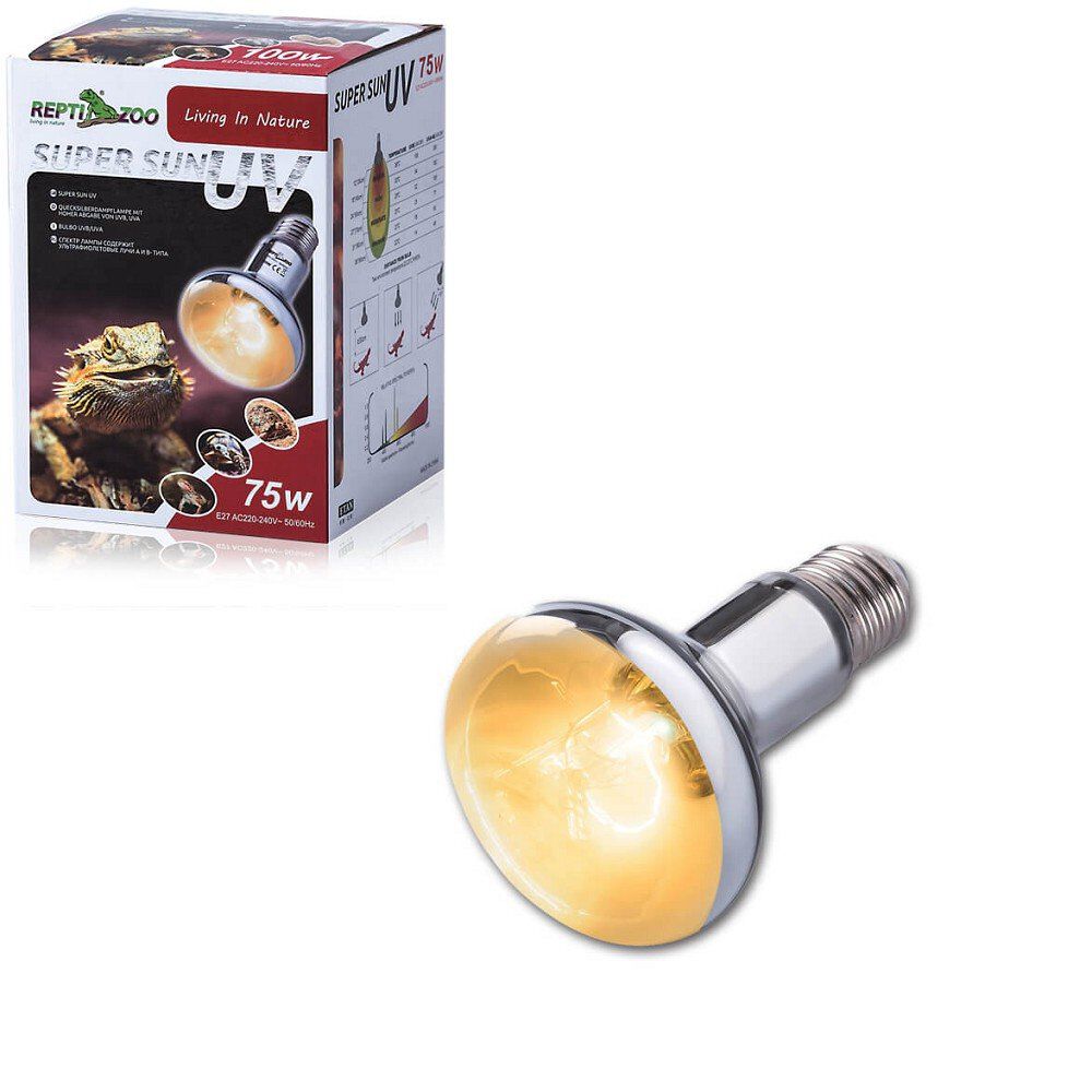 Reptizoo - Lampe Supersun UVA + UVB - 75W Image num&eacute;ro 1