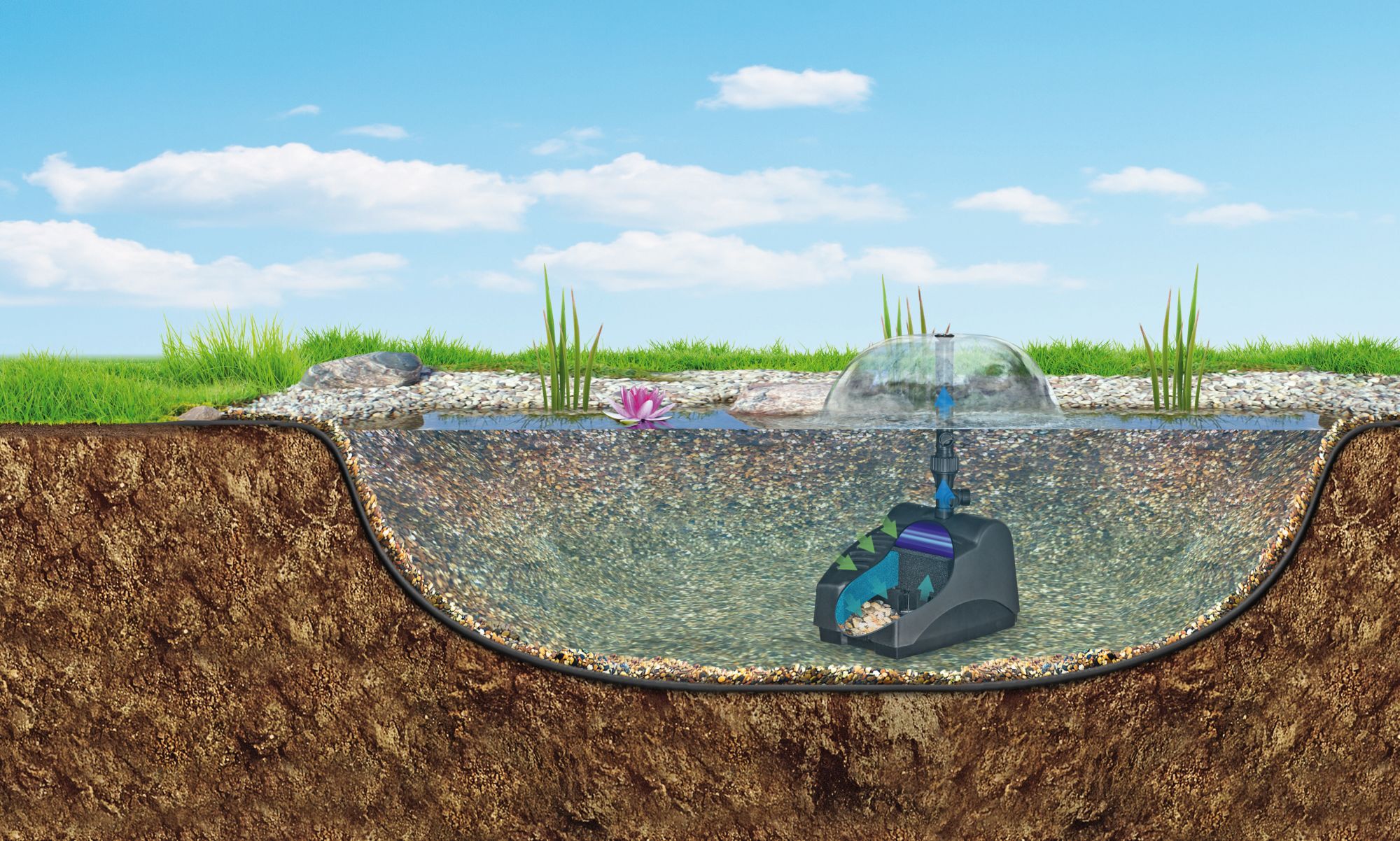 Pontec - Kit de Filtration PondoRell 3000 UVC pour Bassin Image num&eacute;ro 3