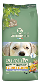 Pro Nutrition - Croquettes Pure Life Chien Adult Light Sterilised Pour Chien