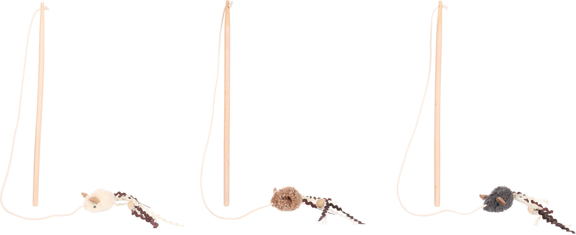 Flamingo - Jouet Suava Canne &agrave; p&ecirc;che avec Souris pour Chats - 25x5x4cm Image num&eacute;ro 4