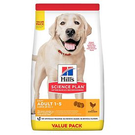 Hill's Science Plan - Adult Light Croquettes Pour Grand Chien Au Poulet  - 18kg