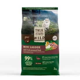 True Origins Wild - Croquettes au Canard pour Chiens Adultes de Petite Taille - 3kg
