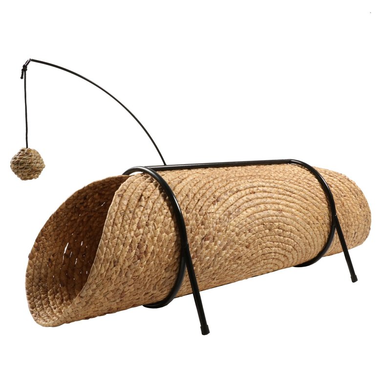 D&D - Tunnel de Jeu Reina Beige pour Chat - 80x36x25cm Image numéro 1 D&D - Tunnel de Jeu Reina Beige pour Chat - 80x36x25cm Image numéro 1