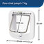 Petsafe - Chatière 4 Positions Luxe pour Chats - Blanc Indicateur image numéro 7