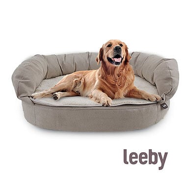 Leeby - Sofa Orthopédique Marron pour Chiens