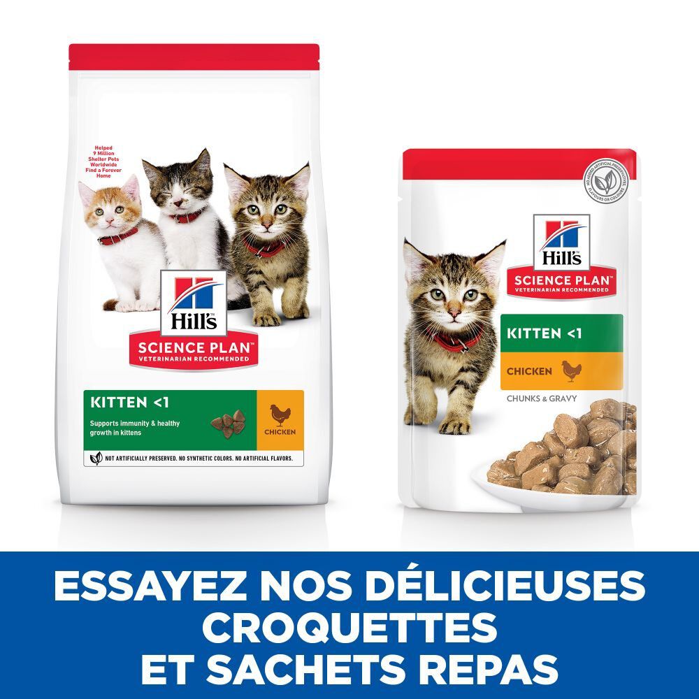 Hill's Science Plan - Kitten Multipack 12 Sachets Repas Pour Chaton Poulet Et Poisson  - 12x85g Image num&eacute;ro 6