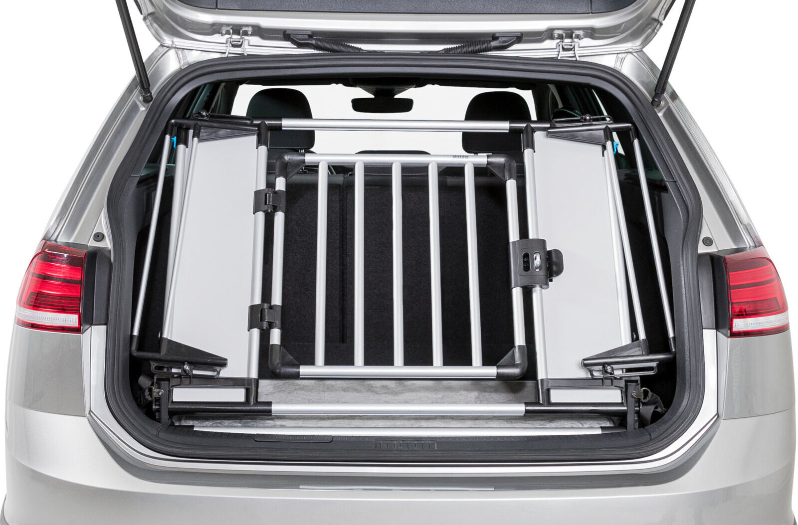 Trixie - Grille Arri&egrave;re Universelle pour Voiture Gris Clair/Argent - 94-114 x 69 x 53 cm Image num&eacute;ro 1