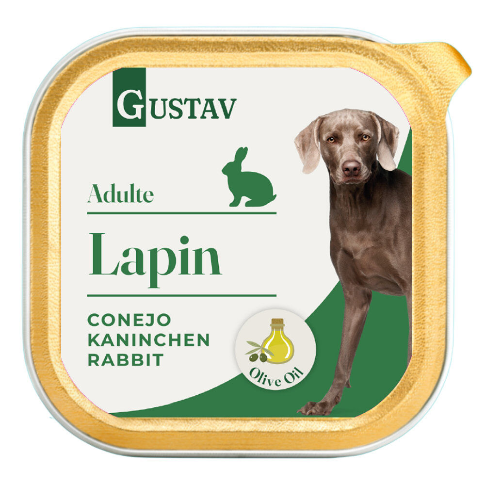 Gustav - P&acirc;t&eacute;e Adulte au Lapin pour Chiens - 300g Image num&eacute;ro 1
