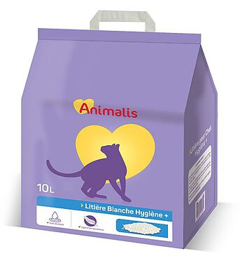 Animalis - Litière Hygiène Plus Blanche - 10L