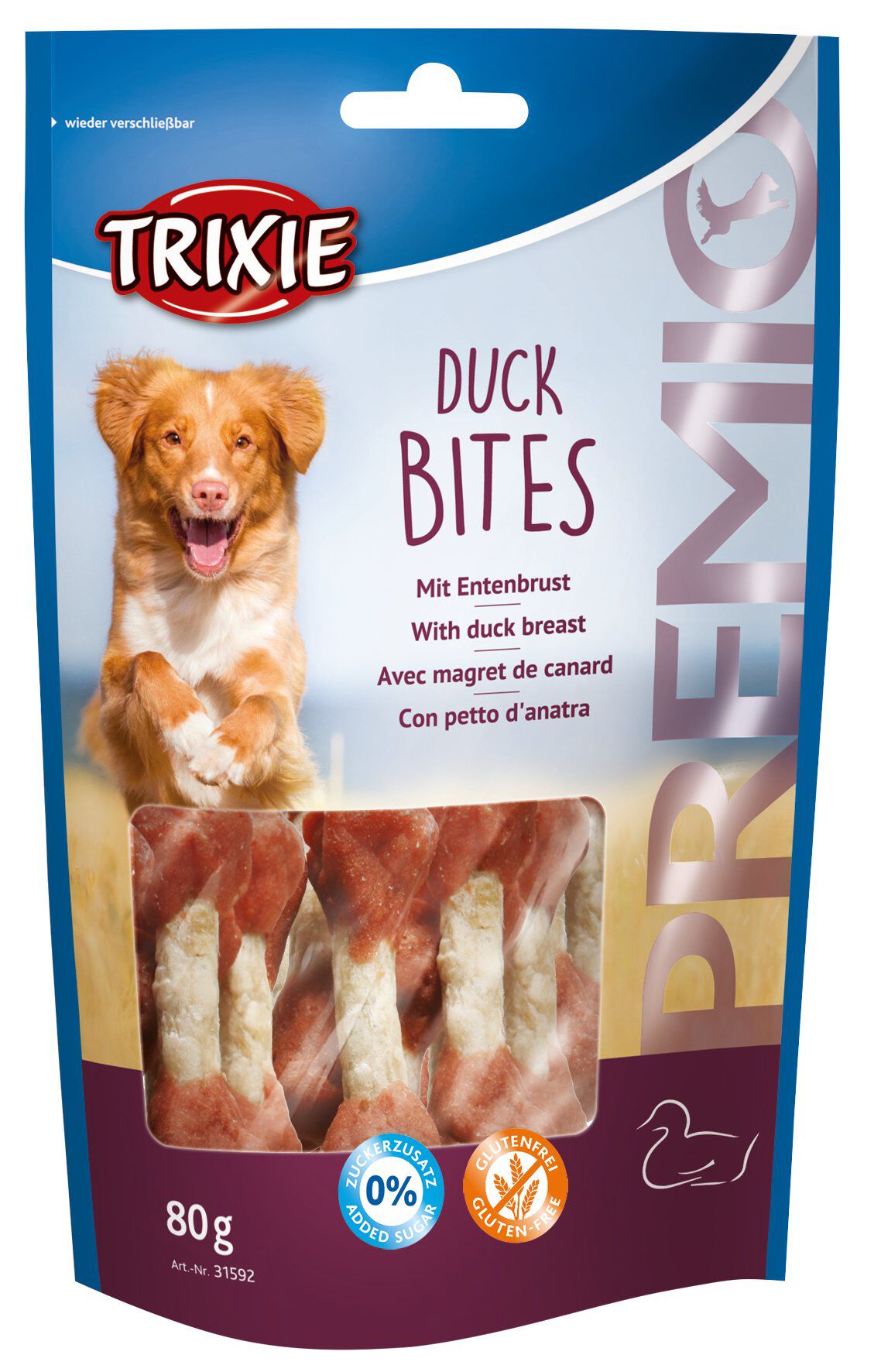 Trixie - PREMIO Duck Bites - 80 g Image num&eacute;ro 1