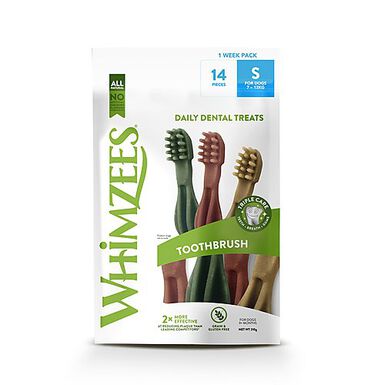 Whimzees - Friandises Dentaires Naturelles Brosse à dents pour Chien - S