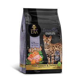 Era - Croquettes Sans Céréales Saumon et Dinde pour Chat Sensibles