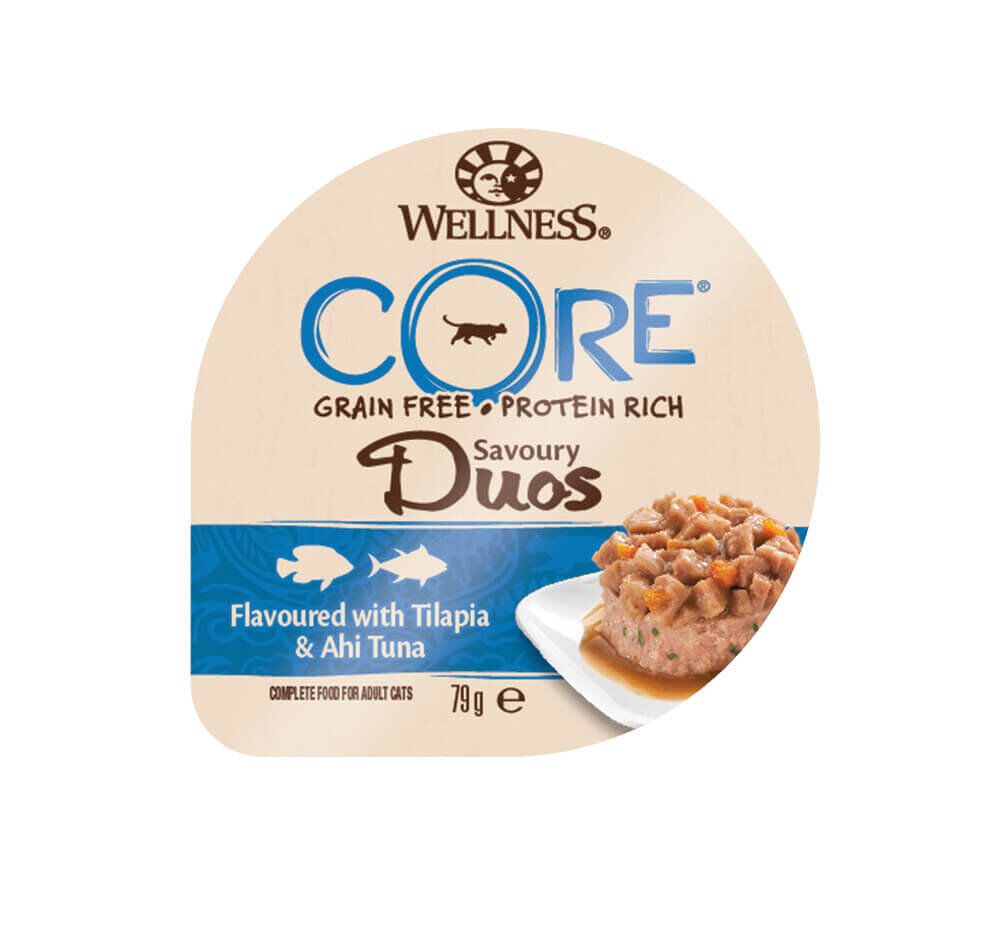 Wellness CORE - Repas Savoury Duos au Tilapia et Thon pour Chat - 79g Image num&eacute;ro 1