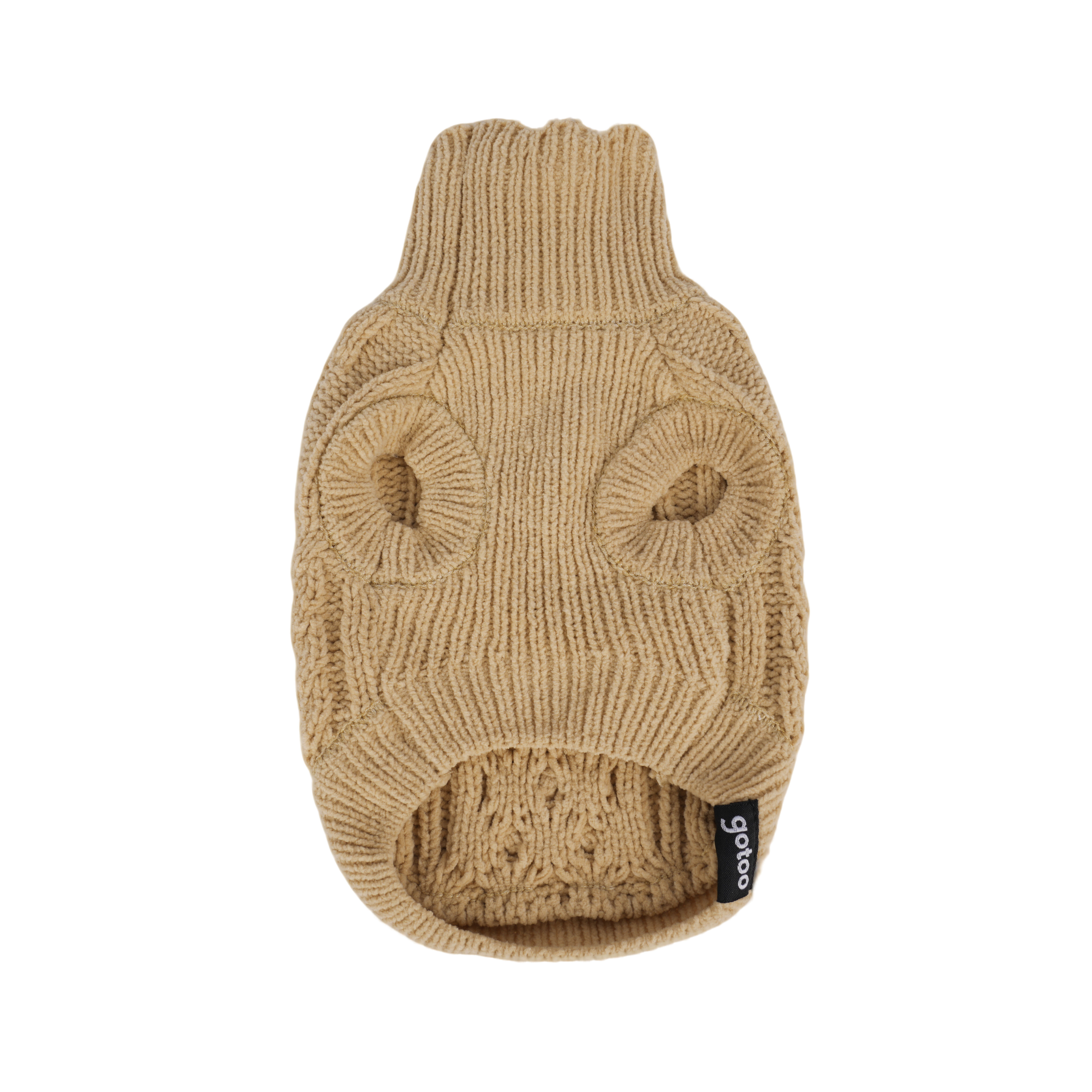 Gotoo - Pull Torsades Beige pour Chiens - 20cm Image num&eacute;ro 2