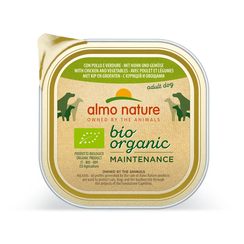 Almo Nature - Pâtée Bio Organic Poulet Et Légumes - 300g Image numéro 1 Almo Nature - Pâtée Bio Organic Poulet Et Légumes - 300g Image numéro 1