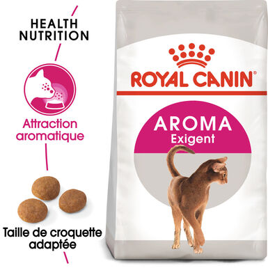 Royal Canin - Croquettes AROMA EXIGENT pour CHAT DIFFICILE - 4Kg