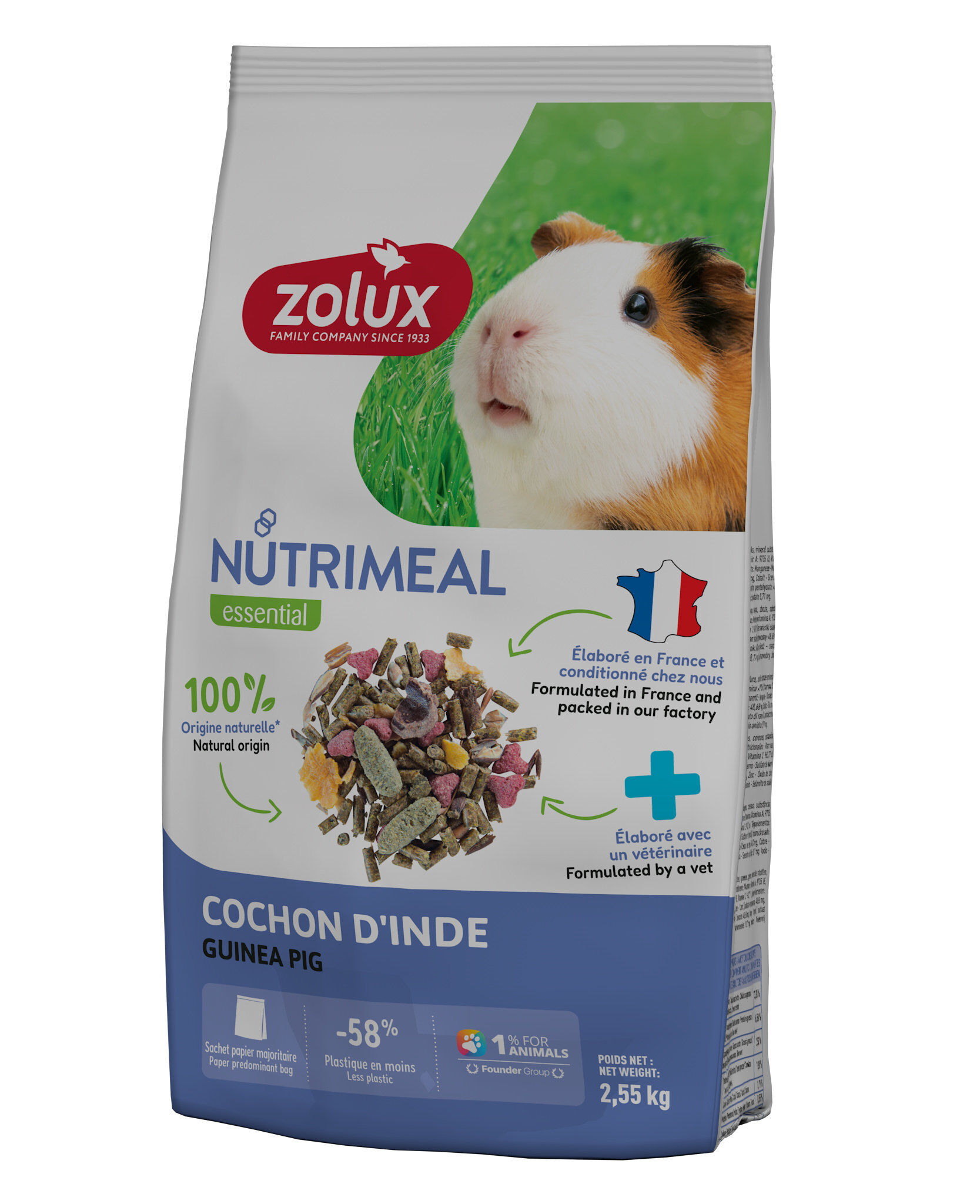 Zolux - M&eacute;lange Aliment Nutrimeal Pour Cochon d'Inde - 2,55kg Image num&eacute;ro 1