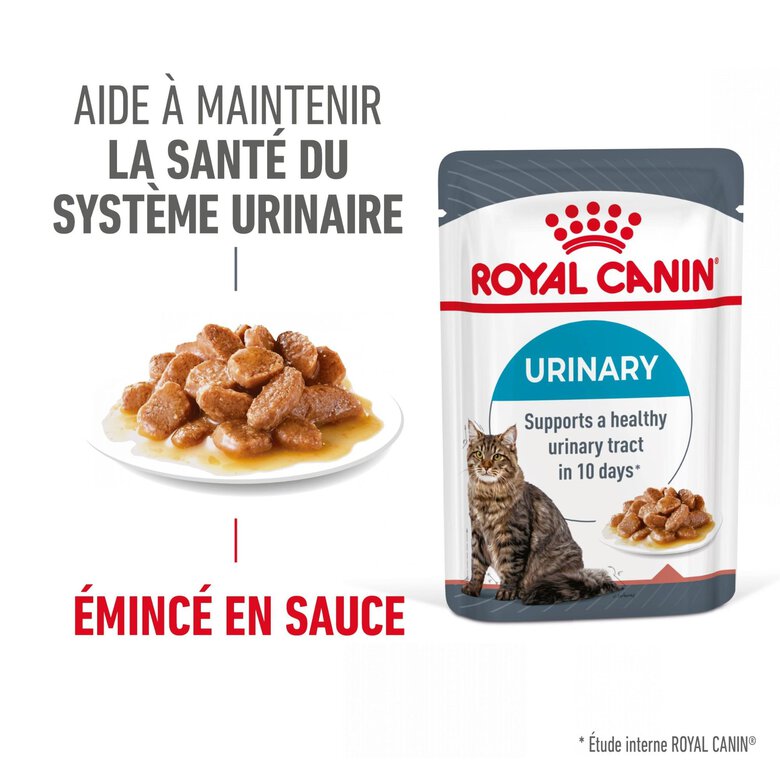 Royal Canin - Sachets Urinary Care en Sauce pour Chat - 12x85g Image numéro 4 Royal Canin - Sachets Urinary Care en Sauce pour Chat - 12x85g Image numéro 4