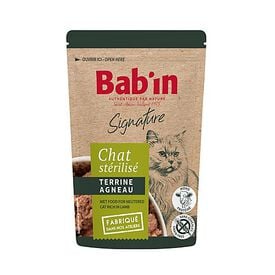 Bab'in - Terrine à l'Agneau pour Chats  - 80g
