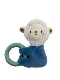 Anka - Jouet Peluche Mouton avec Anneau - Bleu
