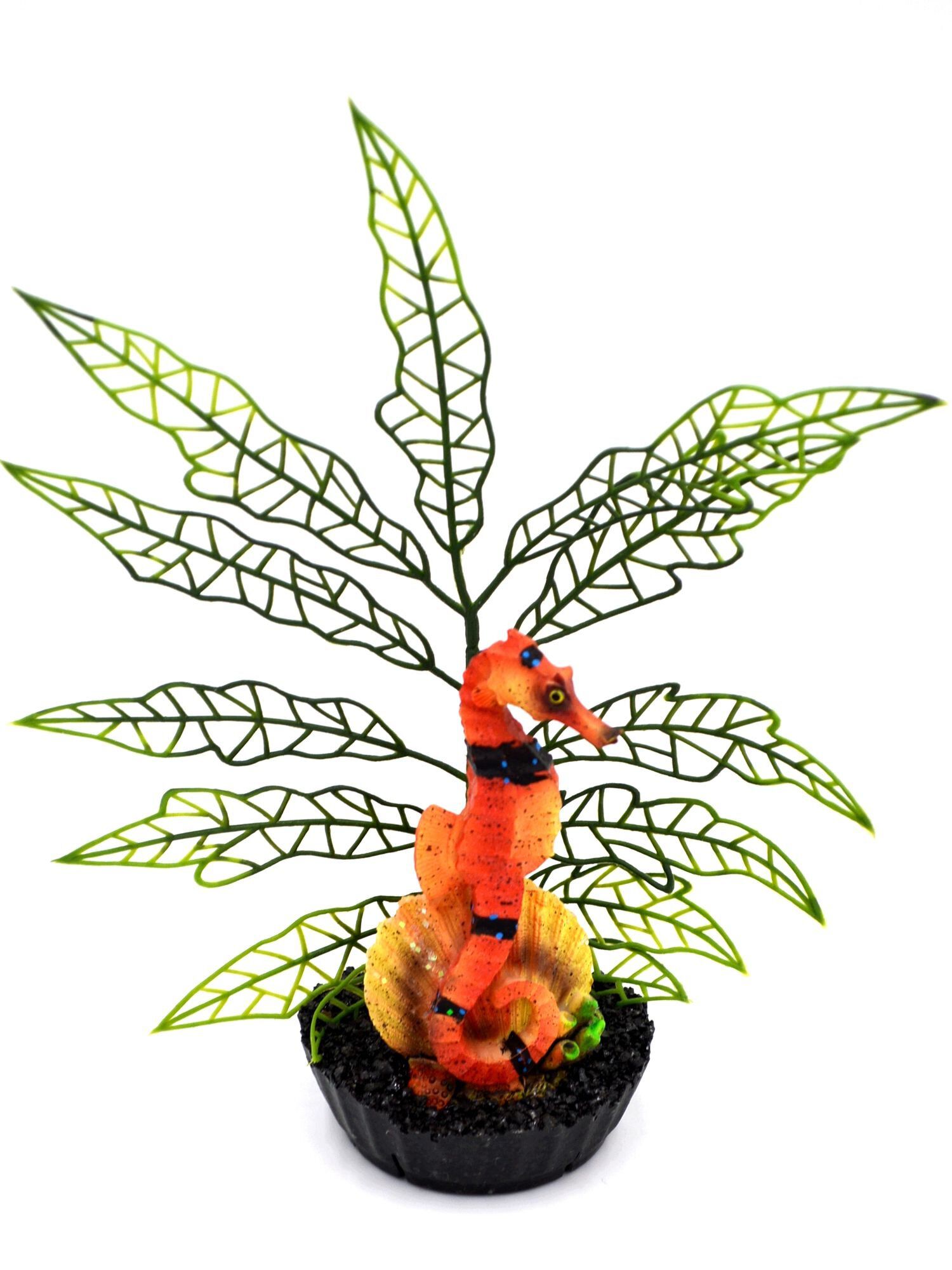 Labeo - Plante de D&eacute;coration avec Hippocampe Color&eacute; pour Aquarium Image num&eacute;ro 3