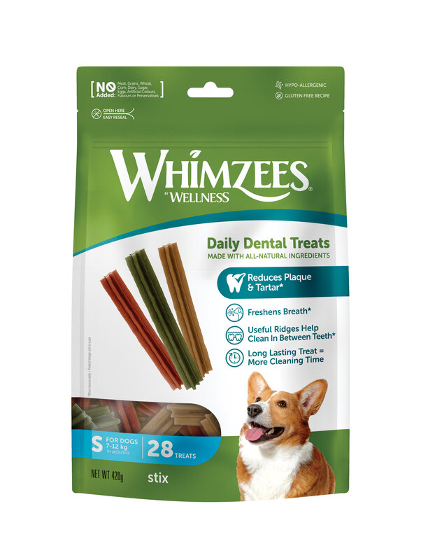 Whimzees - Bâtonnets Nature Dog Treats S pour Chien - x28 Image numéro 1 Whimzees - Bâtonnets Nature Dog Treats S pour Chien - x28 Image numéro 1