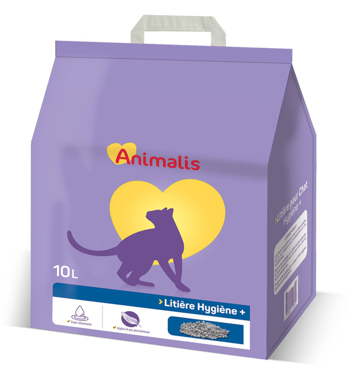 Animalis - Litière Hygiène Plus Minérale pour Chat - 10L Image numéro 1 Animalis - Litière Hygiène Plus Minérale pour Chat - 10L Image numéro 1