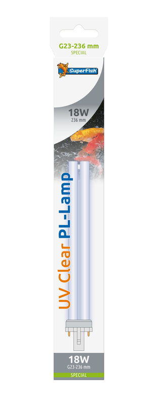 Superfish - Lampe UV Clear PL 18W G23-236MM SP pour Bassin Image numéro 1 Superfish - Lampe UV Clear PL 18W G23-236MM SP pour Bassin Image numéro 1