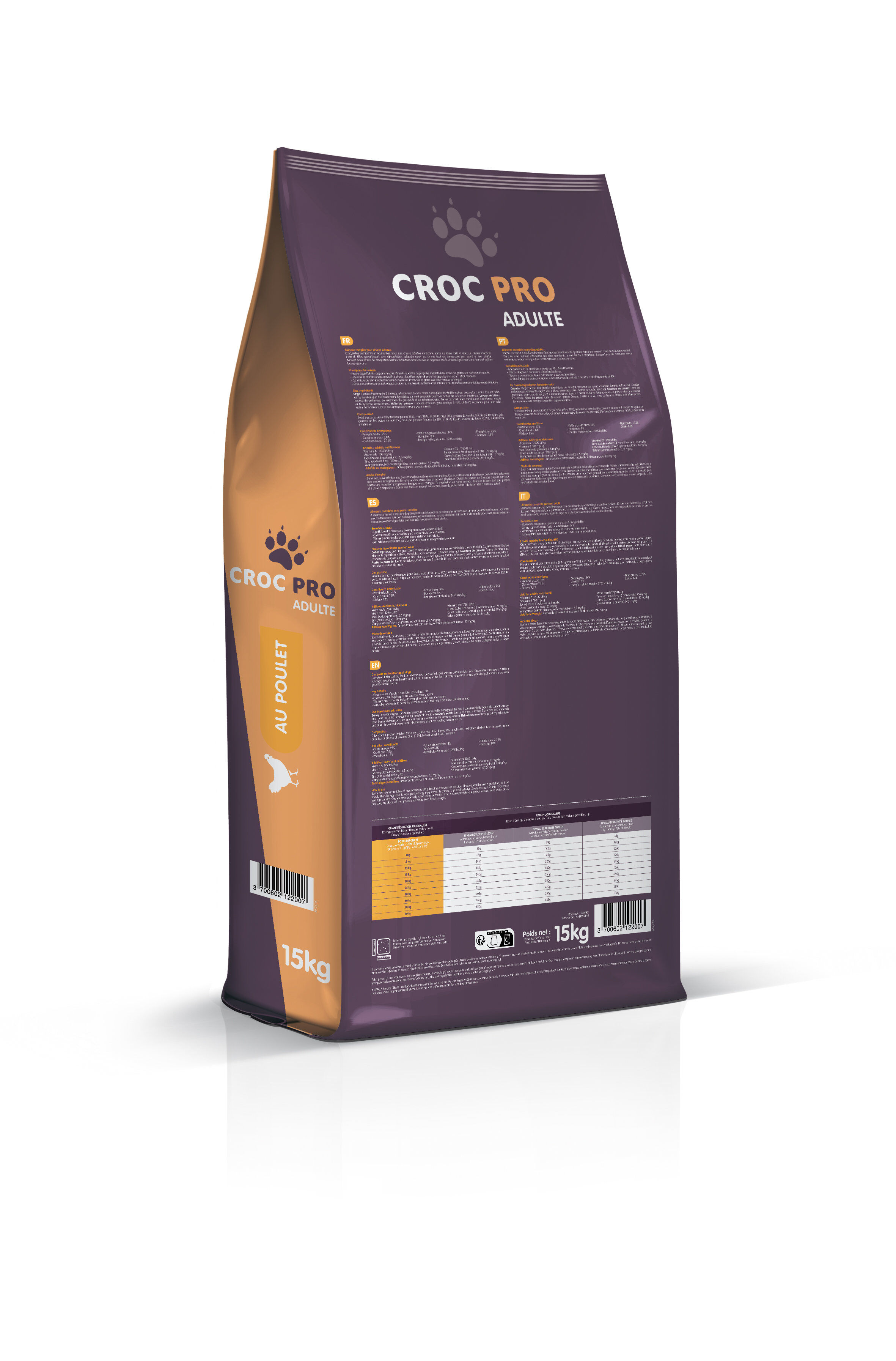 Croc Pro - Croquettes Adulte au Poulet pour Chiens - 15Kg Image num&eacute;ro 3