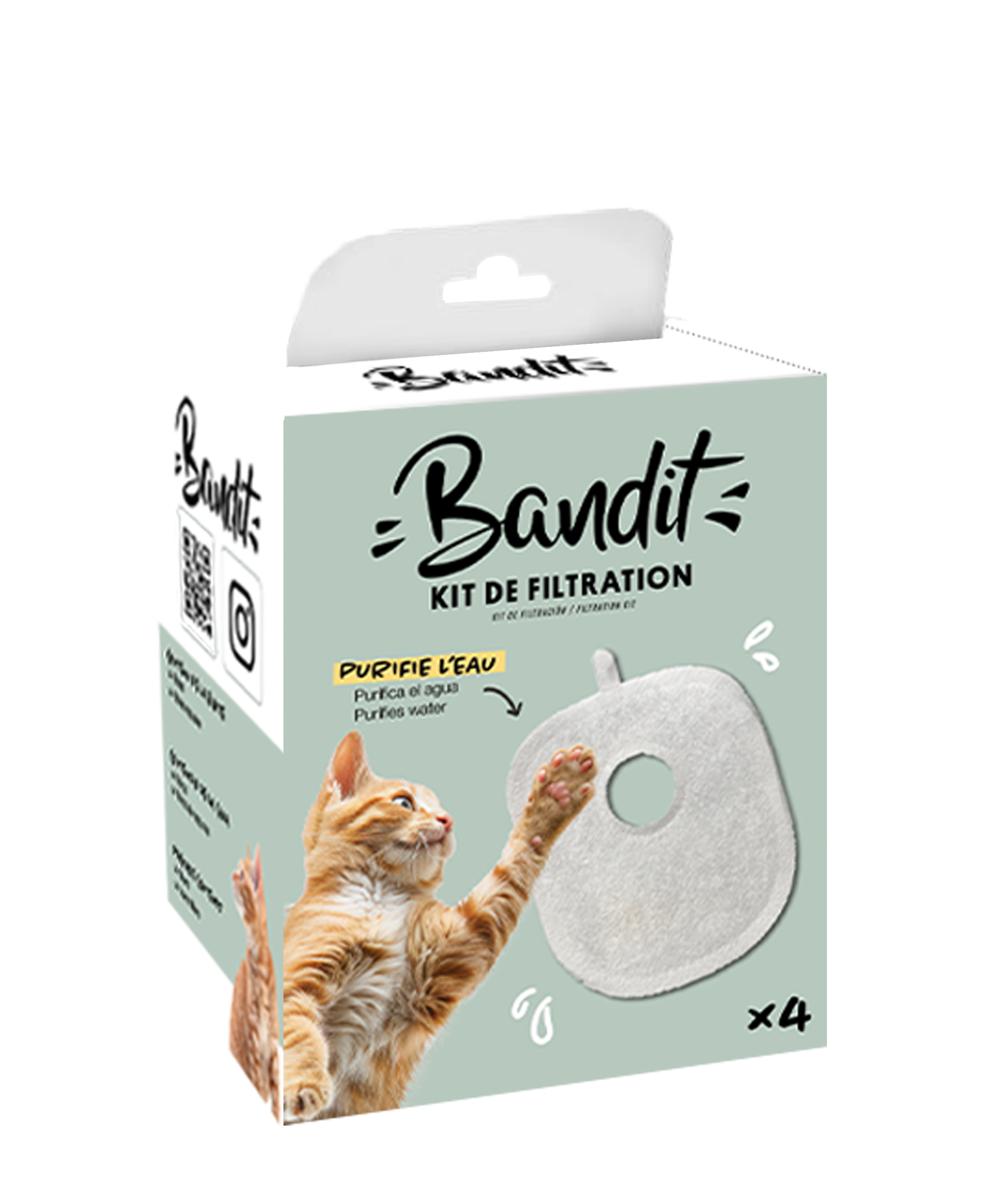 Bandit - Kit de Filtration pour Fontaine &agrave; Eau - x4 Image num&eacute;ro 1