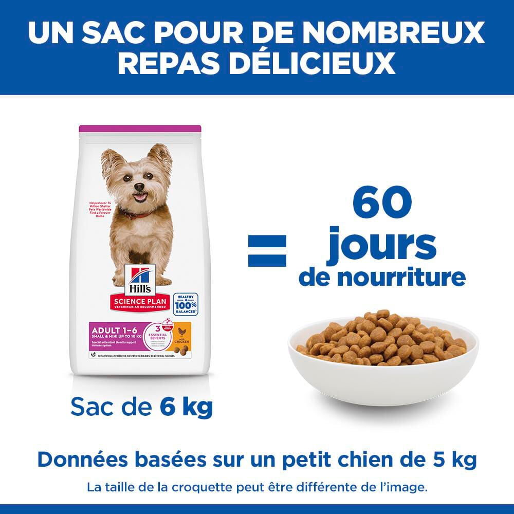 Hill's Science Plan - Adult Small & Mini Croquettes Pour Petit Chien Au Poulet  -  1,5kg Image num&eacute;ro 14