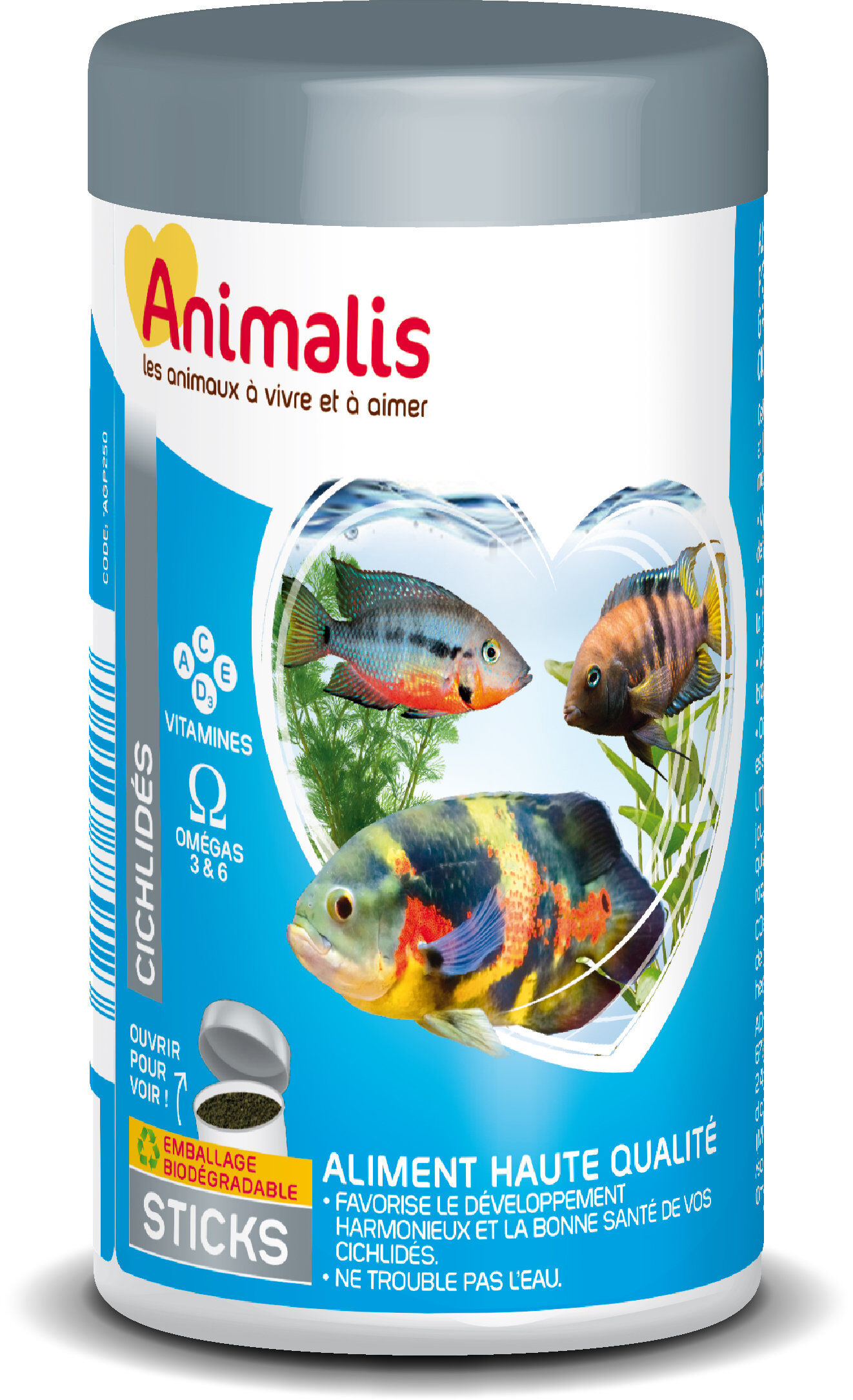Animalis - Aliments Stick pour Cichlid&eacute;s - 1,2L Image num&eacute;ro 1
