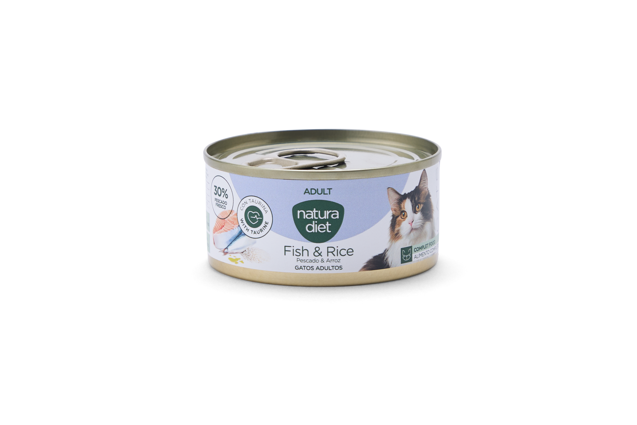 Natura Diet - P&acirc;t&eacute;e Adult Poissons et Riz pour Chats - 85g Image num&eacute;ro 1