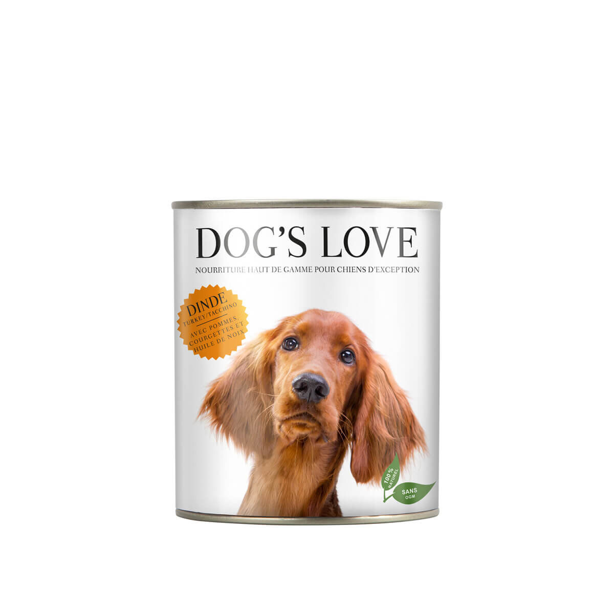 Dog's Love - Boite Menu Complet 100% Naturel &agrave; la Dinde pour Chiens - 200g Image num&eacute;ro 1