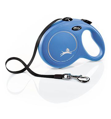 Flexi - Laisse à Enrouleur Classic Sangle Bleu L pour Chiens - 8m