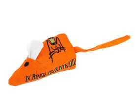 King Catnip - Jouet Souris Orange avec Herbe &agrave; Chat - 15,5cm