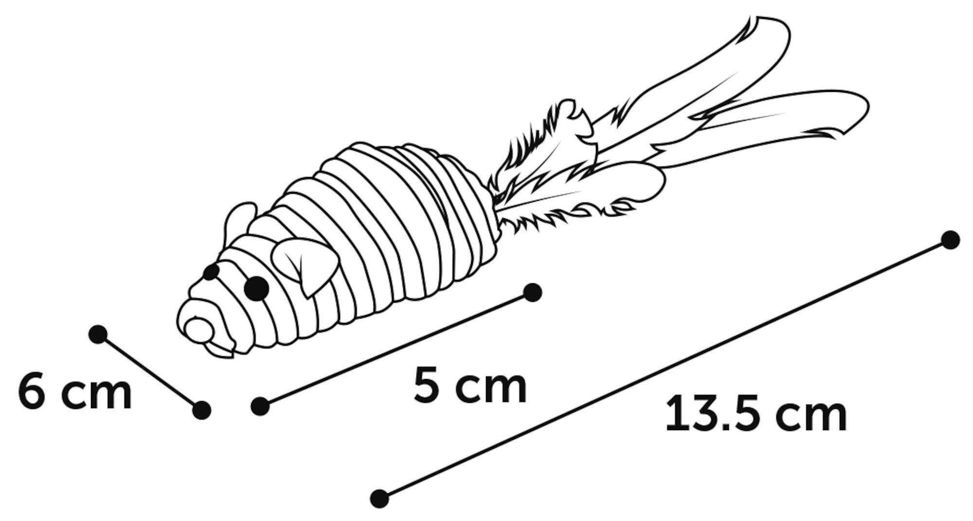 Flamingo - Jouet Babby Souris pour Chats - 13,5cm Image num&eacute;ro 4