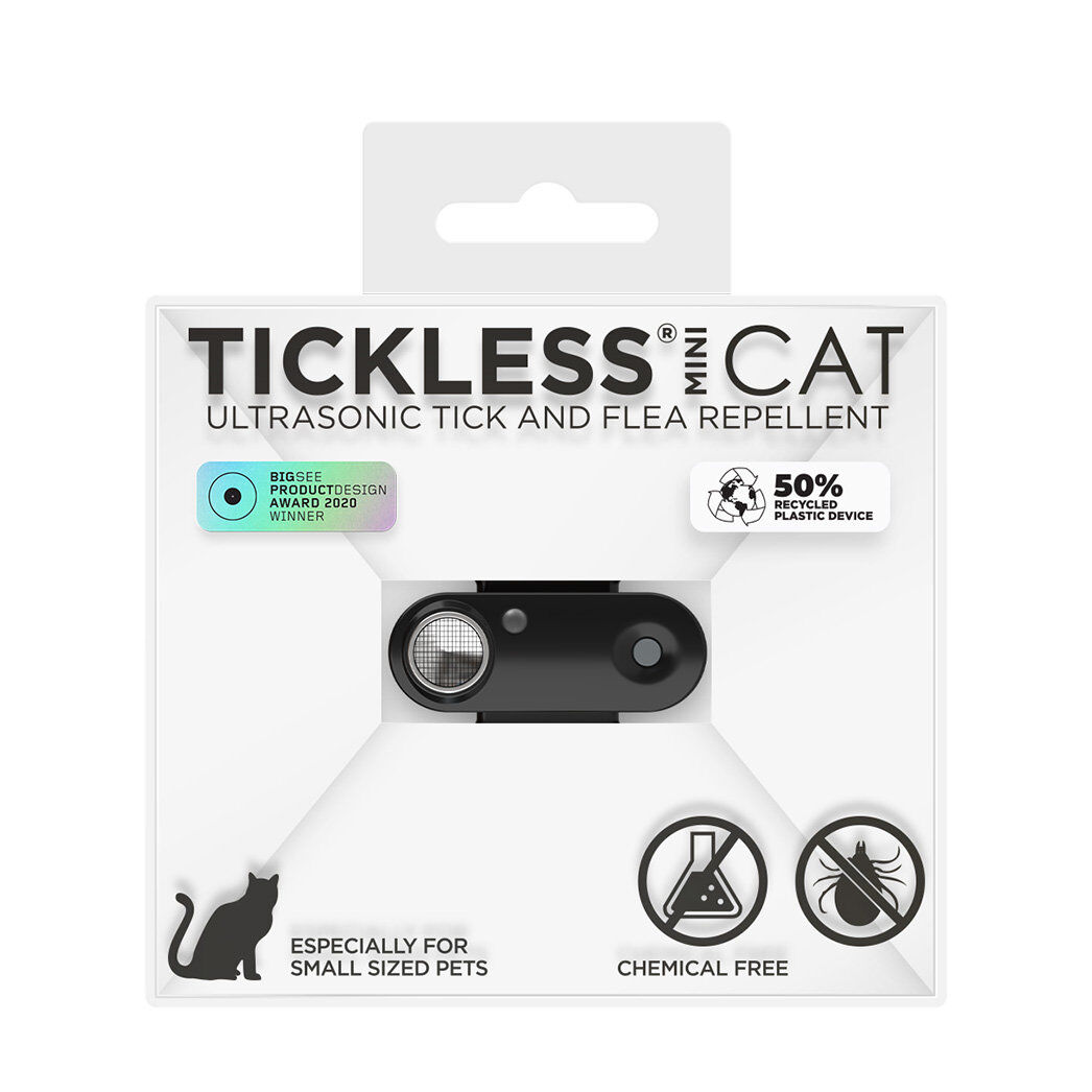 Tickless - R&eacute;pulsif Antiparasitaire Mini Cat Ultrason Rechargeable pour Chats - Noir Image num&eacute;ro 1